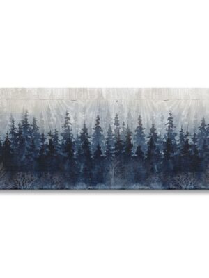 Stupell Home Decor Blue Forest Tree Line Wall Art